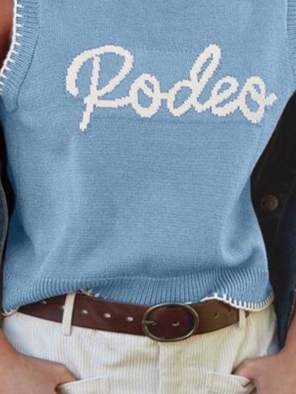 Rodeo print tops